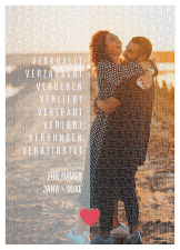 Fotopuzzle 500 Teile Dearie 500 Teile weiss