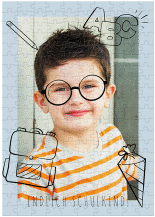 Klick: Details zu Fotopuzzle 200 Teile "Schaberbnack" anzeigen Fotopuzzle 200 Teile Schaberbnack 200 Teile blau