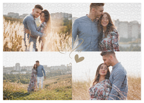 Fotopuzzle 1000 Teile Liebling 1000 Teile weiss