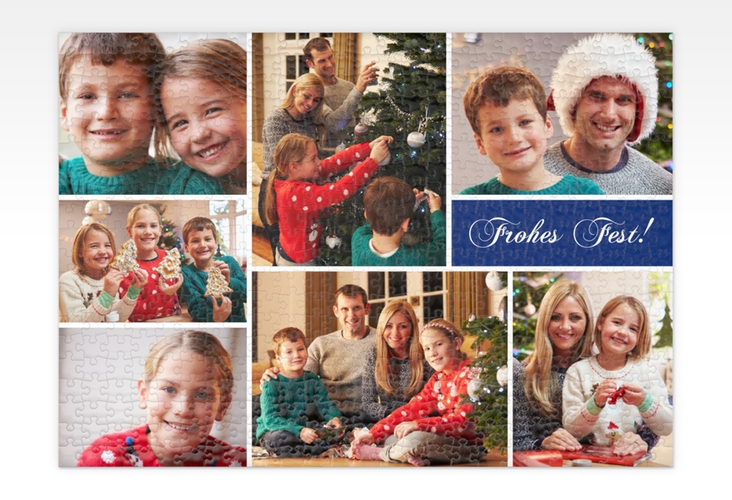 Fotopuzzle 500 Teile Weihnachtsduft 500 Teile blau