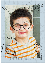 Klick: Details zu Fotopuzzle 100 Teile "Schaberbnack" anzeigen Fotopuzzle 100 Teile Schaberbnack 100 Teile blau