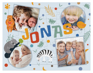 Klick: Details zu Fotopuzzle 40 Teile "Tierisch" anzeigen Fotopuzzle 40 Teile Tierisch 40 Teile blau