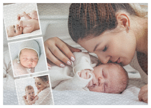 Fotopuzzle 1000 Teile Einklang 1000 Teile weiss