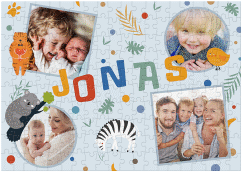 Klick: Details zu Fotopuzzle 200 Teile "Tierisch" anzeigen Fotopuzzle 200 Teile Tierisch 200 Teile blau