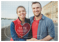 Fotopuzzle 500 Teile Herzensmensch 500 Teile rot