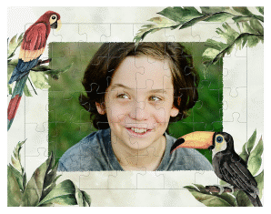 Klick: Details zu Fotopuzzle 40 Teile "Dschungel" anzeigen Fotopuzzle 40 Teile Dschungel 40 Teile weiss